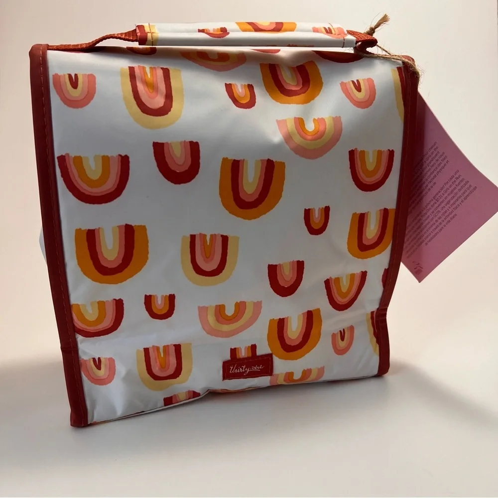 NWT Thirty One Boho Rainbow Thermal Lunch Tote - Picture 2 of 8